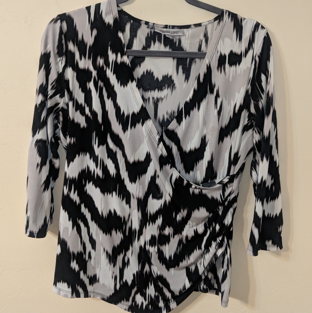 Jennifer Lopez mid sleeve blouse